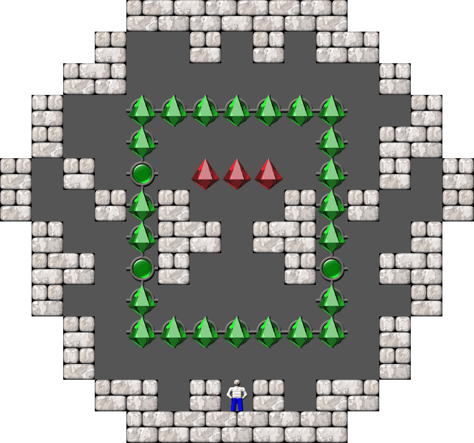 Sokoban ACSmileys 4 level 25